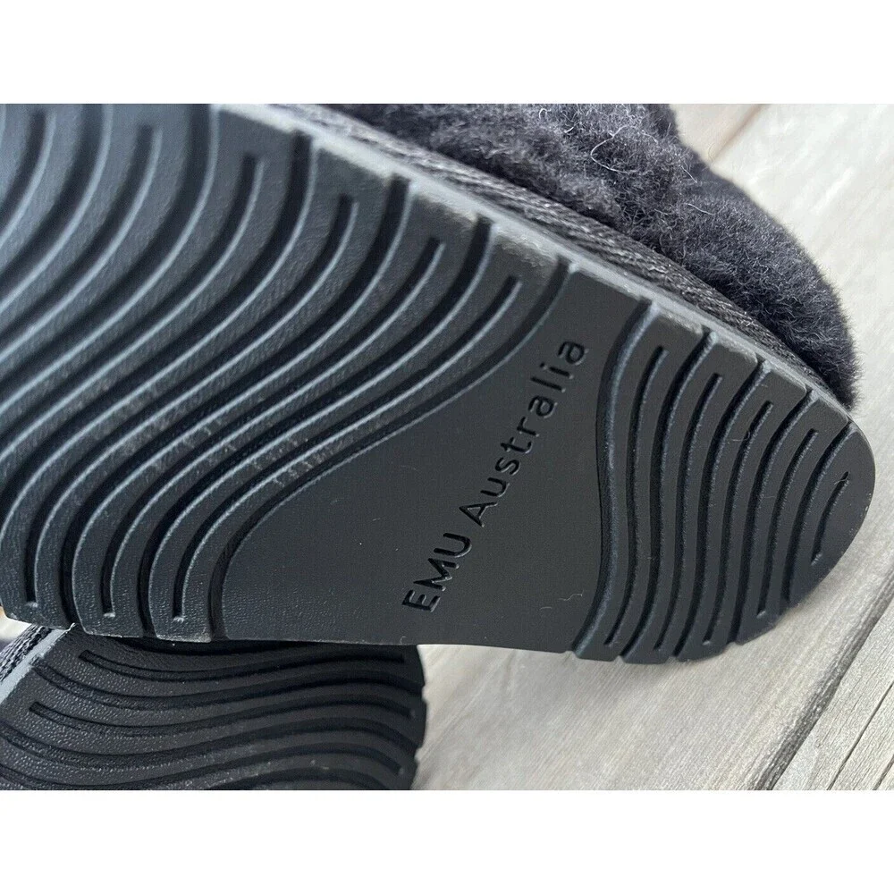Nice! EMU Australia Lamb Walker Infant 6-12 Month Merino Wool Boots - Black
